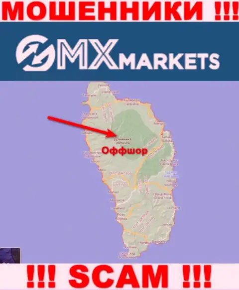 Не доверяйте лохотронщикам GMXMarkets, поскольку они разместились в оффшоре: Dominica