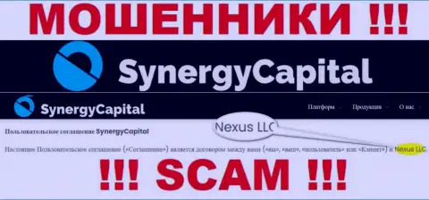 Юридическое лицо, владеющее ворюгами Synergy Capital - это Nexus LLC