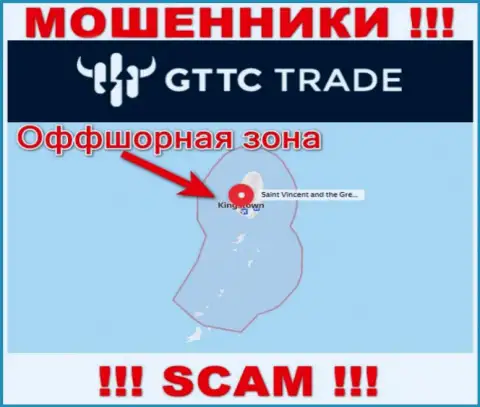АФЕРИСТЫ GT TC Trade зарегистрированы очень далеко, на территории - Сент-Винсент и Гренадины