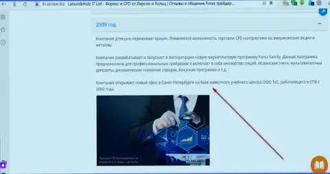 На сайте Форекс дилинговой конторы Ларсон Хольц написано, что контора TCS является ее региональным представительством