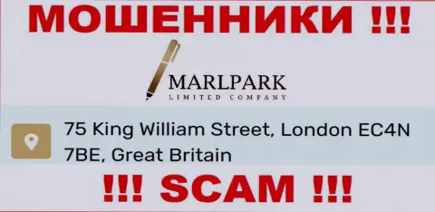 Официальный адрес MARLPARK LIMITED, указанный у них на сайте - липовый, будьте крайне внимательны !