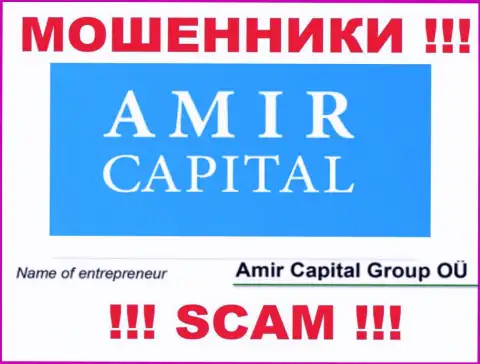 Амир Капитал Групп ОЮ - это организация, которая управляет разводилами AmirCapital