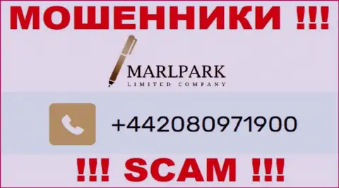 Вам начали звонить разводилы Marlpark Ltd с различных номеров телефона ??? Шлите их куда подальше