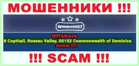 Оффшорный официальный адрес WinMarket Io - 8 Copthall, Roseau Valley, 00152 Commonwelth of Dominika