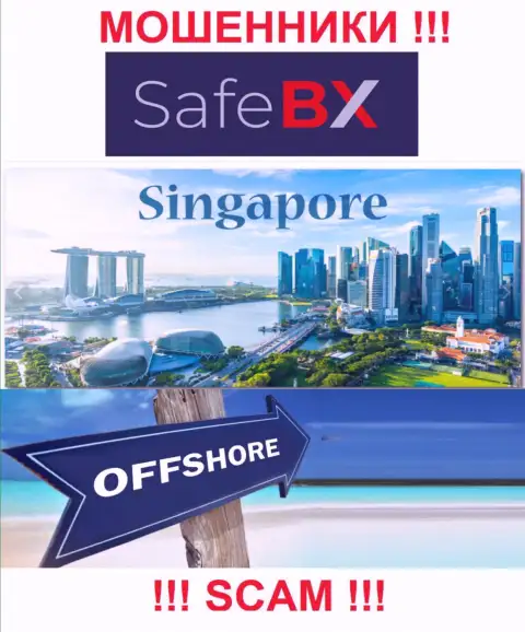 Singapore - офшорное место регистрации лохотронщиков SafeBX, расположенное на их web-сервисе