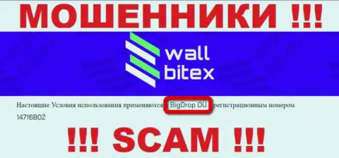 Валл Битекс - это ВОРЫ !!! Управляет этим лохотроном БигДроп ОЮ