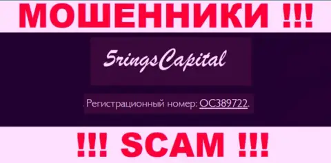 Осторожно !!! FiveRings-Capital Com обманывают !!! Номер регистрации указанной конторы: OC389722