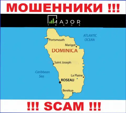 Кидалы Major Trade базируются на территории - Содружество Доминики, чтоб скрыться от ответственности - МОШЕННИКИ