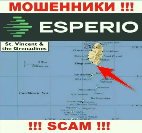 Оффшорные интернет-обманщики Esperio прячутся тут - Kingstown, St. Vincent and the Grenadines