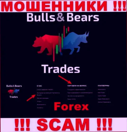 С Bulls Bears Trades, которые работают в сфере Форекс, не подзаработаете - это развод