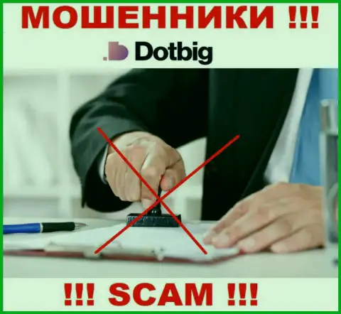 БУДЬТЕ ВЕСЬМА ВНИМАТЕЛЬНЫ, у интернет-мошенников DotBig Com нет регулируемого органа  - однозначно крадут средства
