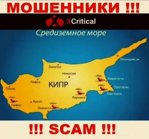 Cyprus - вот здесь, в офшорной зоне, отсиживаются internet мошенники X Critical
