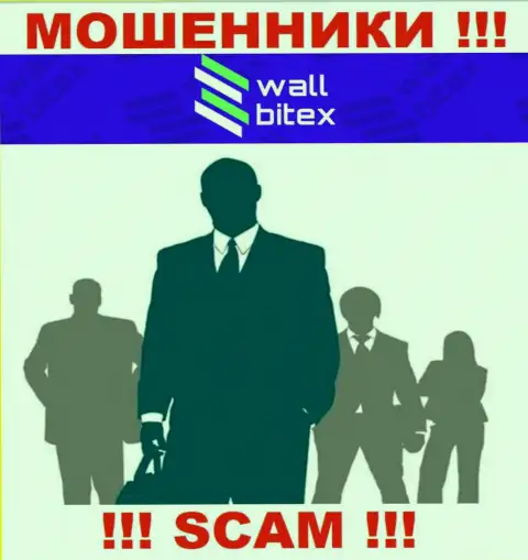 Никаких сведений о своем руководстве, аферисты Валл Битекс не публикуют