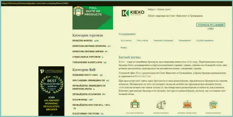 Статья про Форекс дилинговый центр Киексо опубликована на ресурсе Директори ФинансМагнатес Ком