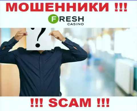 Кто именно управляет мошенниками FreshCasino неясно