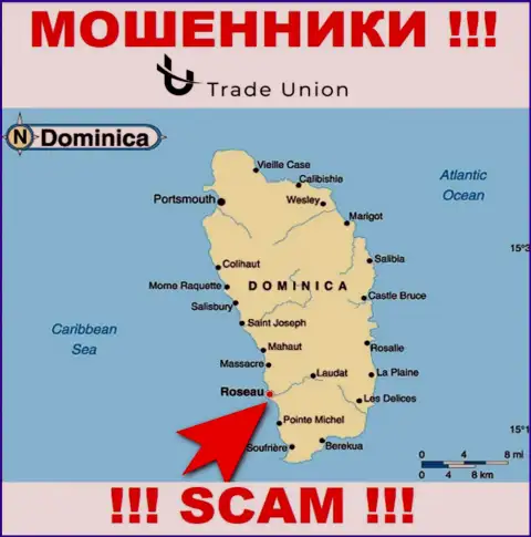 Commonwealth of Dominica - здесь официально зарегистрирована контора Trade Union Pro
