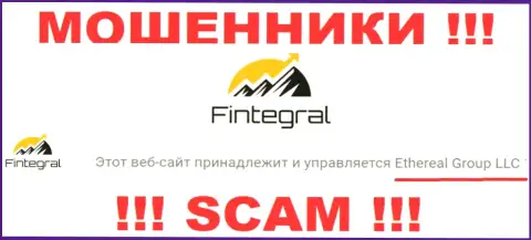 Ethereal Group LLC это компания, являющаяся юридическим лицом Fintegral World