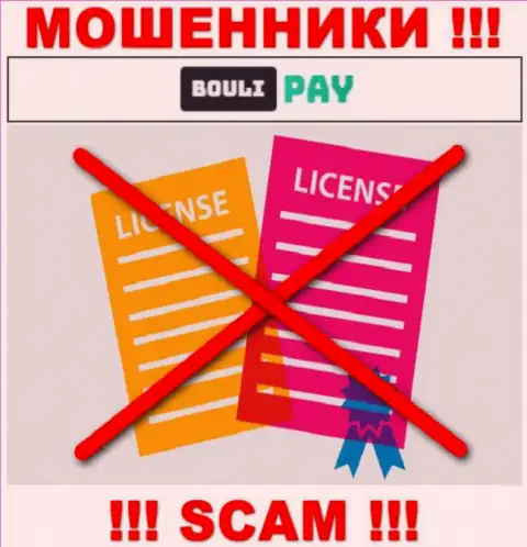 Сведений о лицензии BouliPay на их официальном интернет-сервисе не размещено - это РАЗВОДИЛОВО !!!