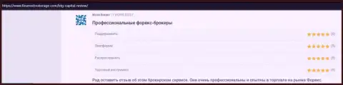 Мнение реальных клиентов о условиях для совершения торговых сделок с дилинговой компанией БТГ Капитал на информационном портале financebrokerage com