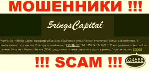 FiveRings-Capital Com разместили лицензию на веб-сервисе, но это не обозначает, что они не ЛОХОТРОНЩИКИ !