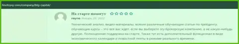 Информация, в виде объективных отзывов, о дилинговой компании BTGCapital на веб-ресурсе finotzyvy com