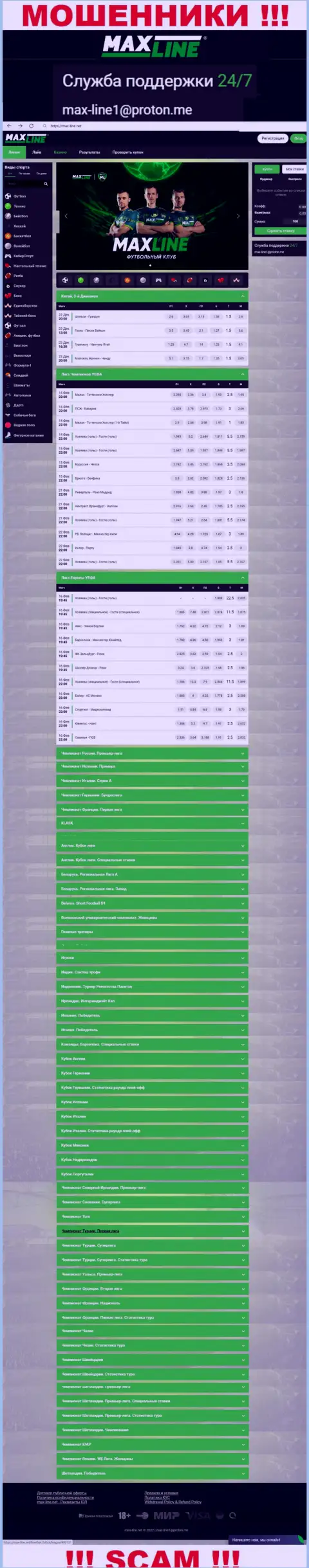 Max-Line Net - это официальный сайт интернет-мошенников Макс-Лайн Нет
