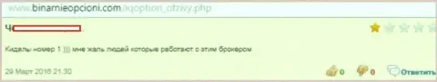 Ай Кью Опцион это мошенники номер 1, вот так утверждает создатель данного комментария