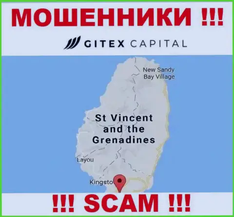 У себя на сайте Gitex Capital написали, что они имеют регистрацию на территории - St. Vincent and the Grenadines