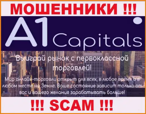 A1 Capitals лишают финансовых активов наивных людей, которые повелись на законность их работы