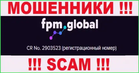 В internet сети действуют разводилы ФПМ Глобал !!! Их регистрационный номер: 2903523