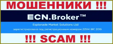 Рег. номер, который принадлежит компании ECNBroker - 22514 IBC 2015