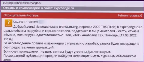 Связываться с ЕкспЧендж Ру очень рискованно - разводят и депозиты не возвращают обратно (отзыв реального клиента)