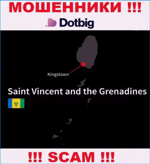 DotBig LTD имеют оффшорную регистрацию: Kingstown, St. Vincent and the Grenadines - будьте очень внимательны, мошенники
