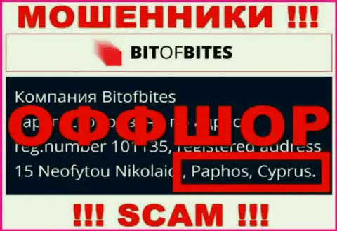 BitOfBites - это internet мошенники, их место регистрации на территории Кипр
