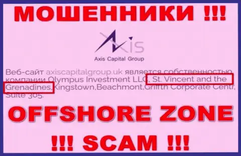 Axis Capital Group - мошенники, их место регистрации на территории Сент-Винсент и Гренадины