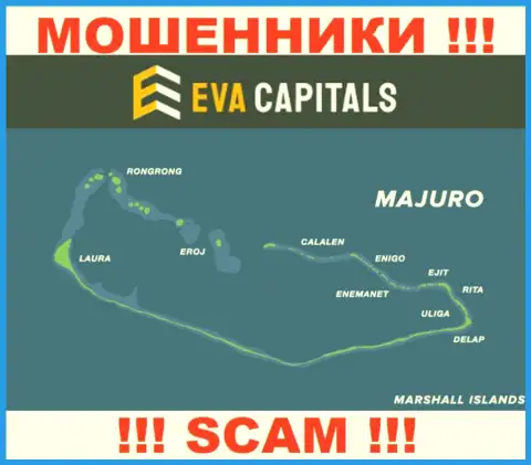 С EvaCapitals довольно-таки опасно работать, место регистрации на территории Majuro, Marshall Islands