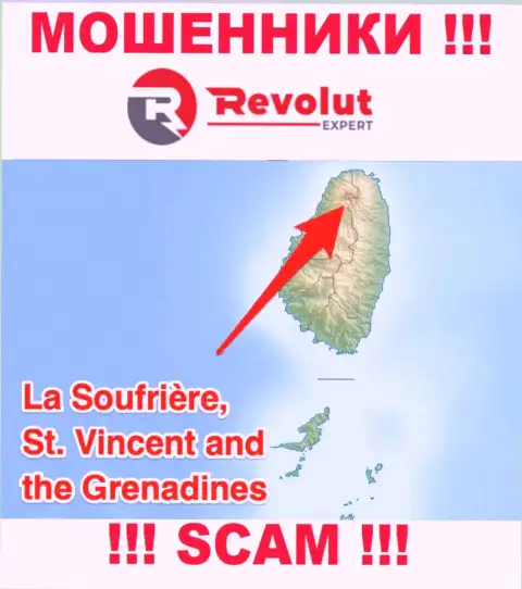 Компания Револют Эксперт - это интернет-мошенники, пустили корни на территории St. Vincent and the Grenadines, а это офшор